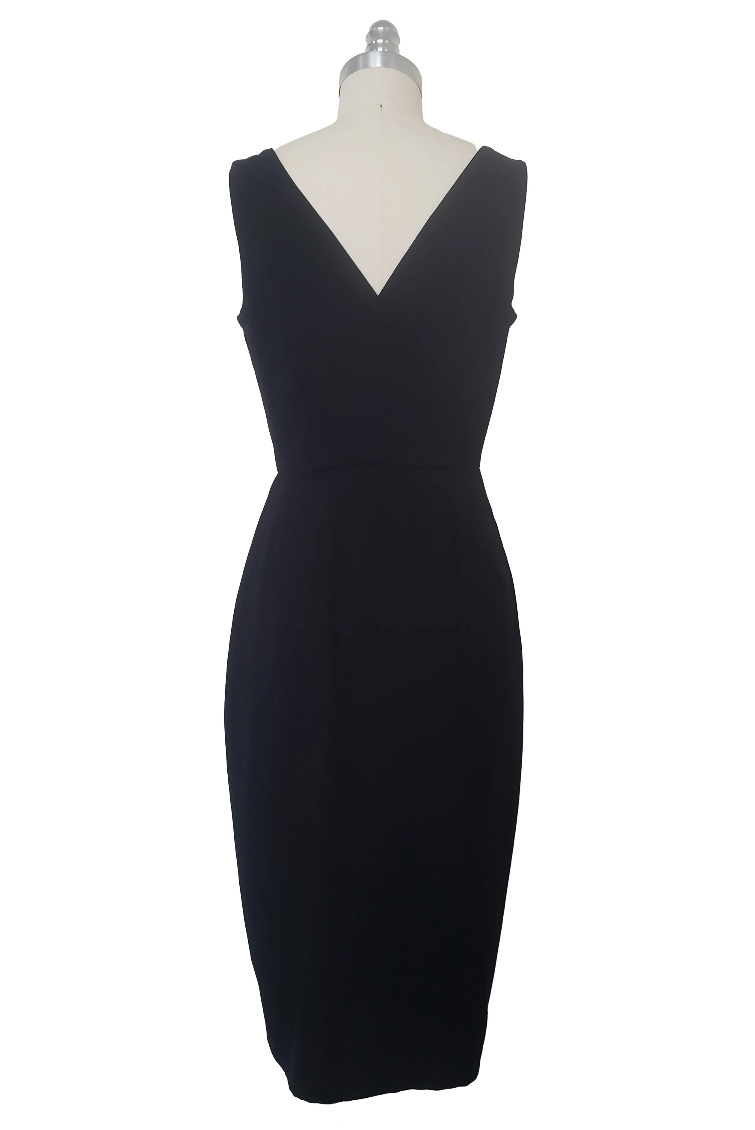 1990s Vintage Black Wrap Dress by Liz Claiborne, Extra Small to Small