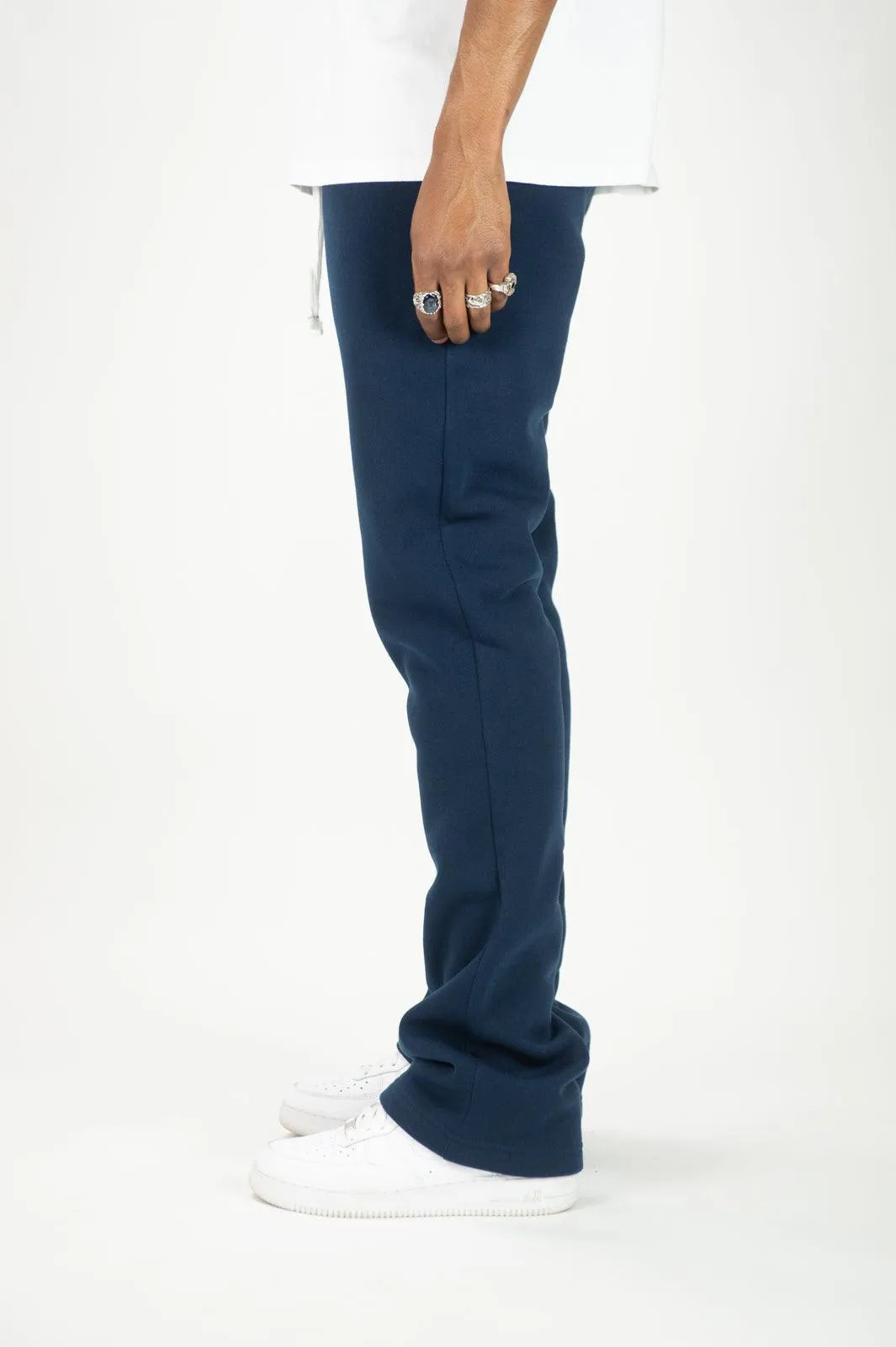 475 Fleece Stacked Sweatpants - Navy