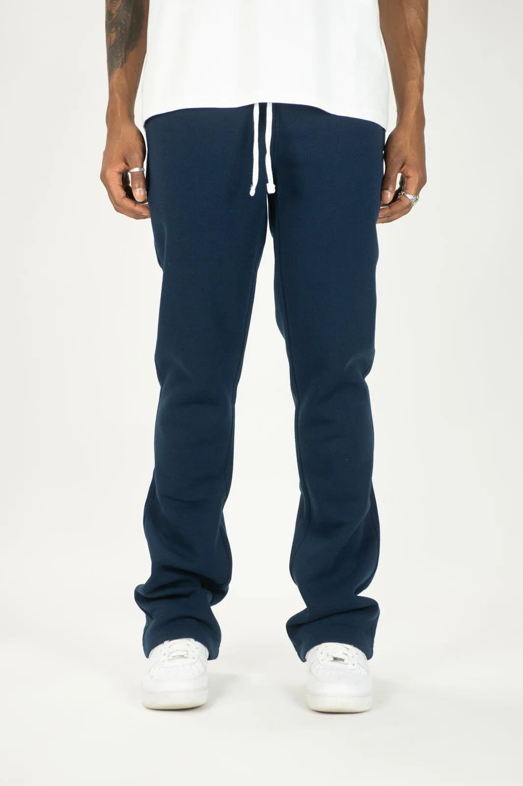 475 Fleece Stacked Sweatpants - Navy