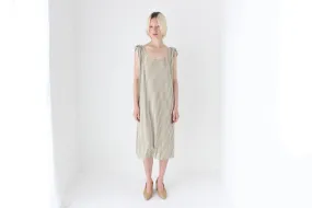 80s Neutral Stripe Relaxed Dress