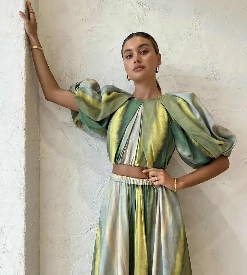 Acler Cumberland Top And Midi Skirt