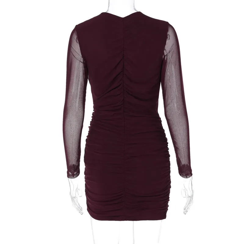 Adrianne Hollow Out Sexy Mini Dress