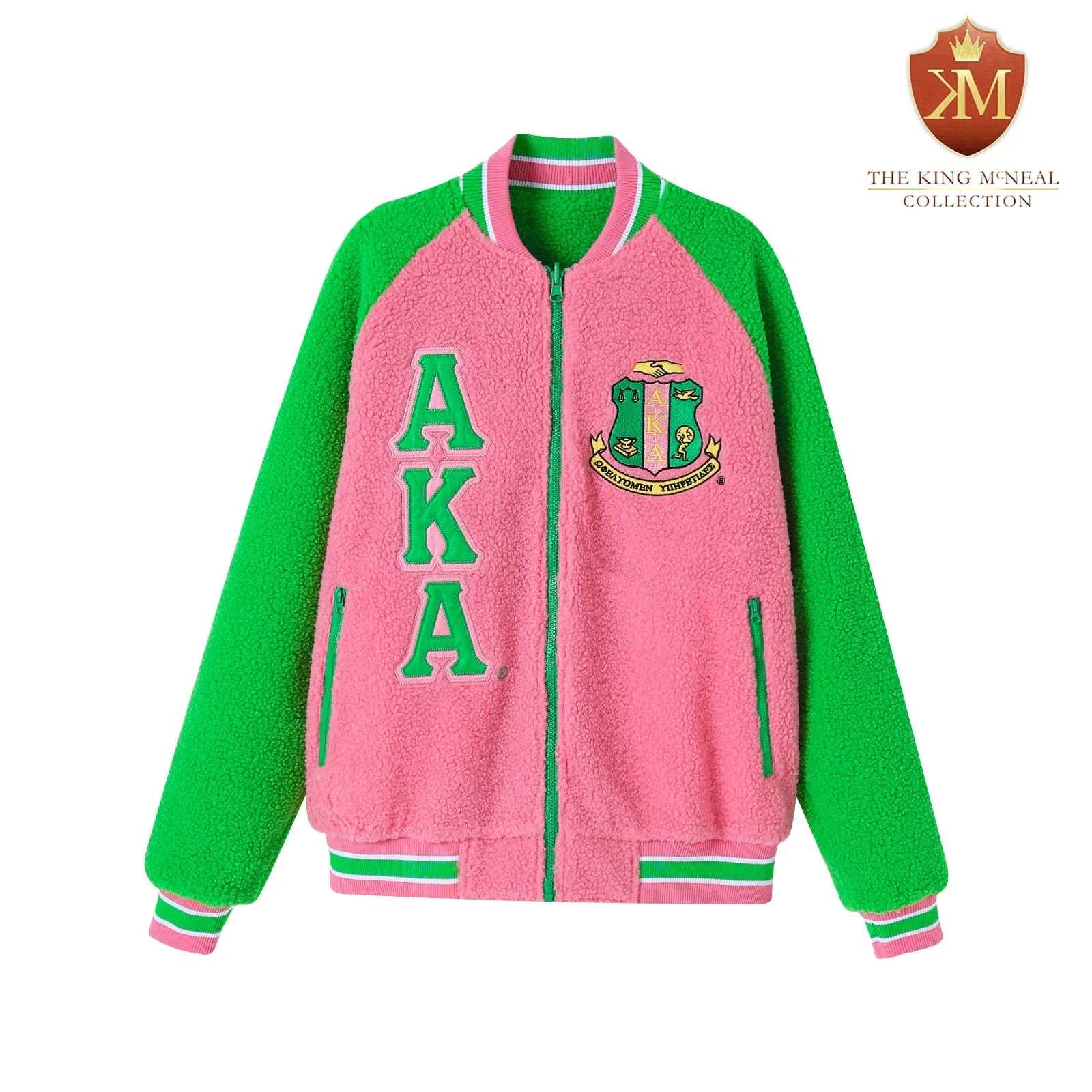 AKA Reversible Sherpa Bomber Jacket