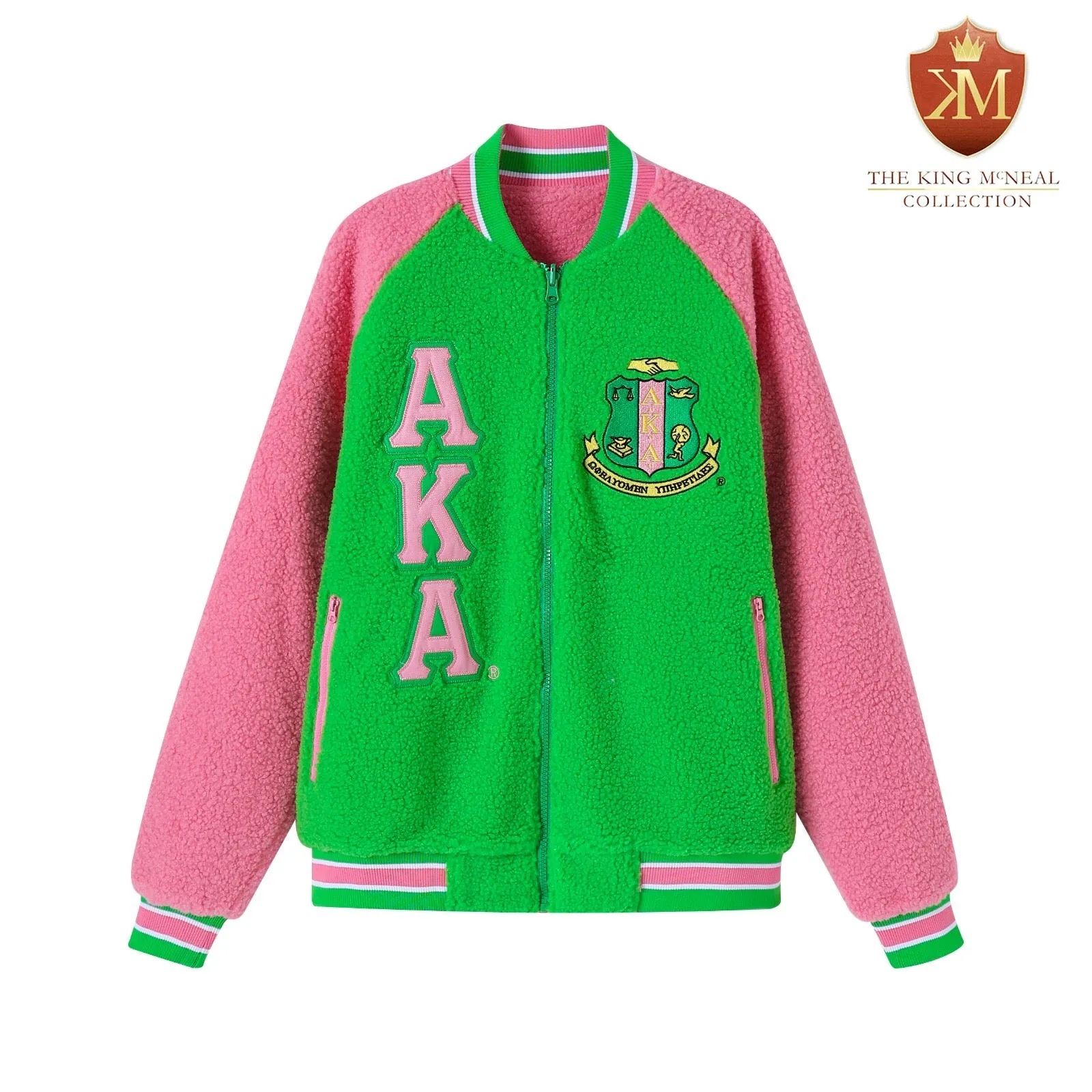 AKA Reversible Sherpa Bomber Jacket