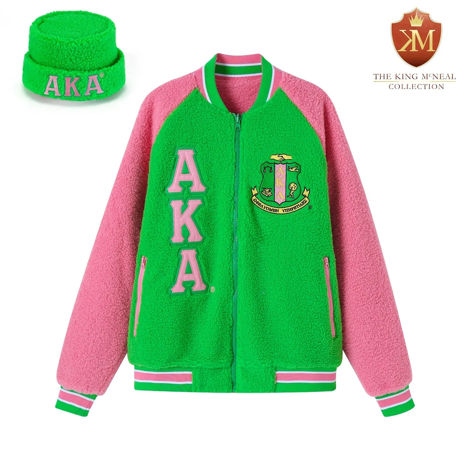 AKA Reversible Sherpa Bomber Jacket