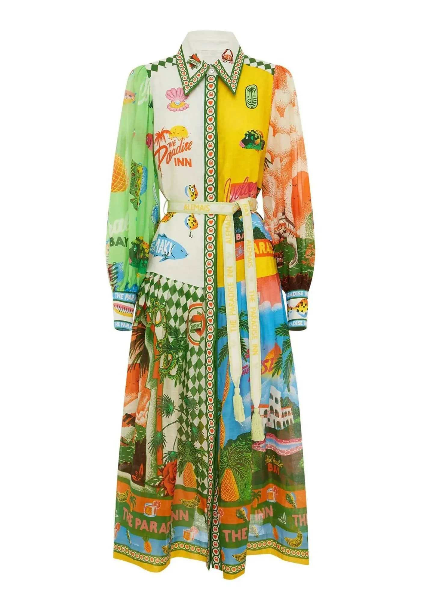 Alemais Paradiso Shirtdress in Multi