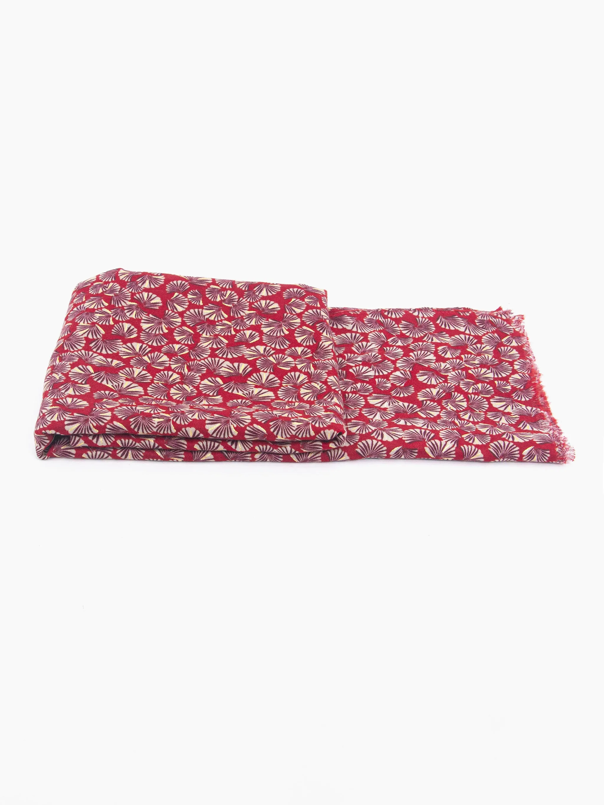 Alice Lightweight Scarf - Red, Retro Fan