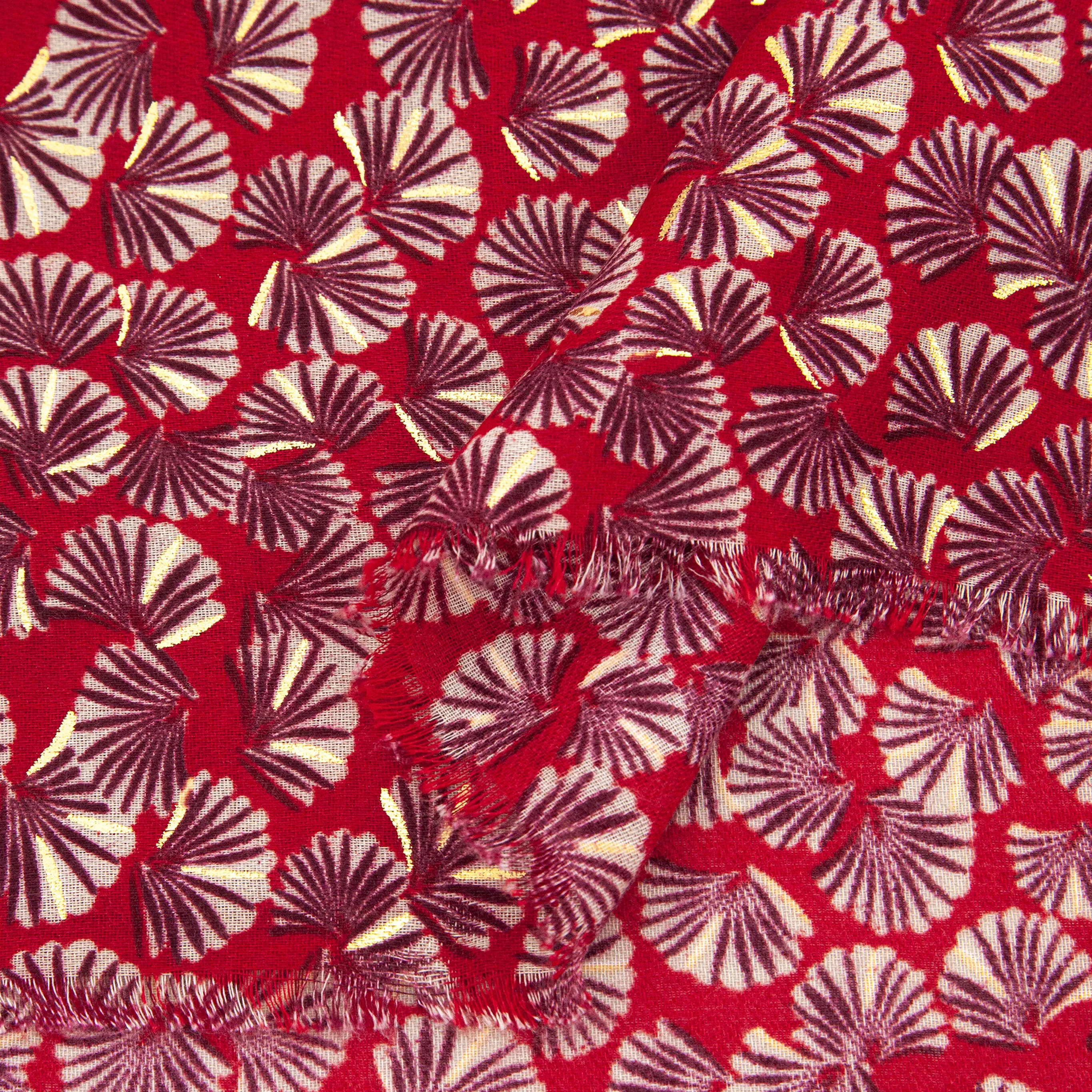 Alice Lightweight Scarf - Red, Retro Fan