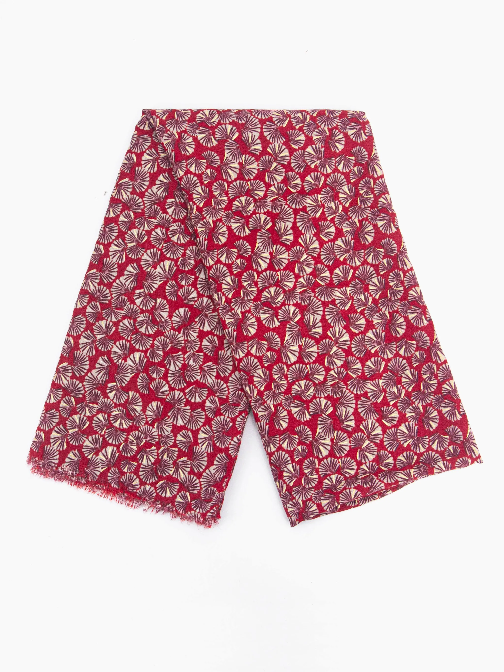 Alice Lightweight Scarf - Red, Retro Fan