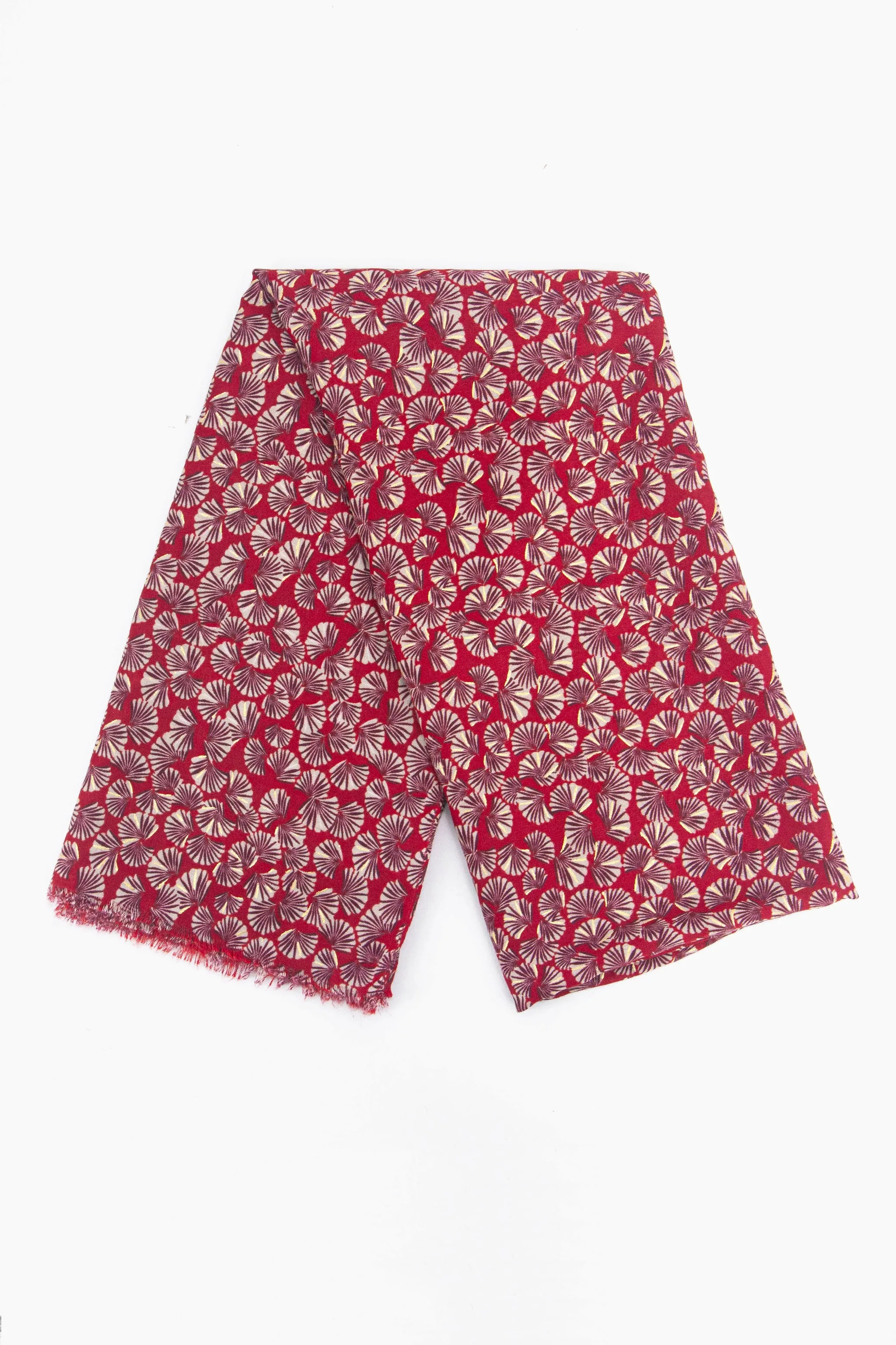 Alice Lightweight Scarf - Red, Retro Fan