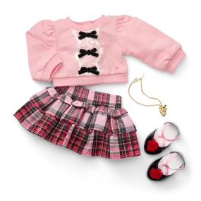 American Girl® x Janie and Jack Wrapped in Bows Top & Skirt Outfit for 18-inch Dolls