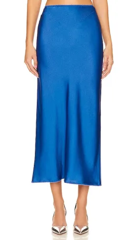 Anna October Rowena Midi Skirt in Blue