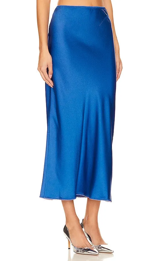 Anna October Rowena Midi Skirt in Blue