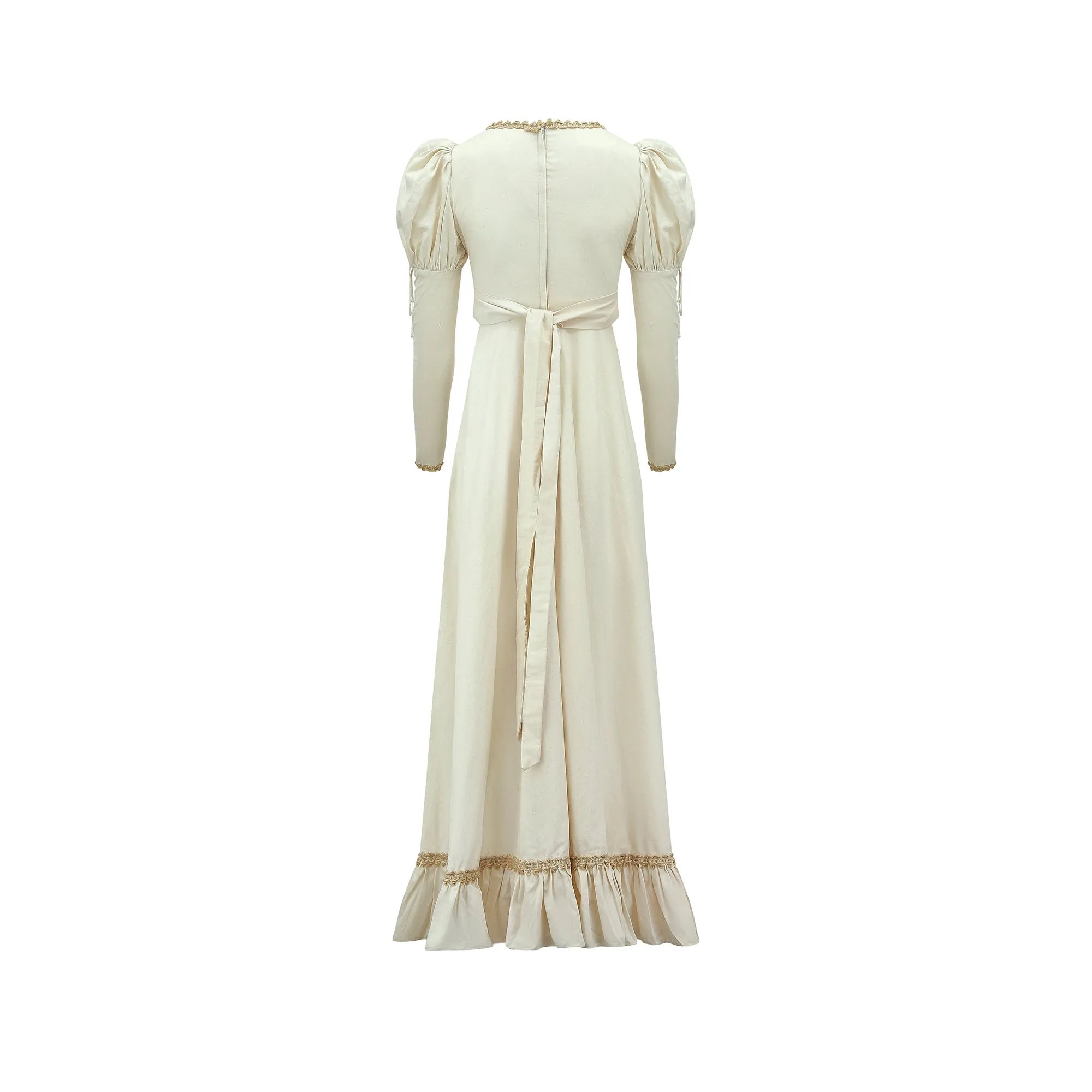ARCHIVE - 1970s Gunne Sax Medieval Lace-Up Maxi Dress