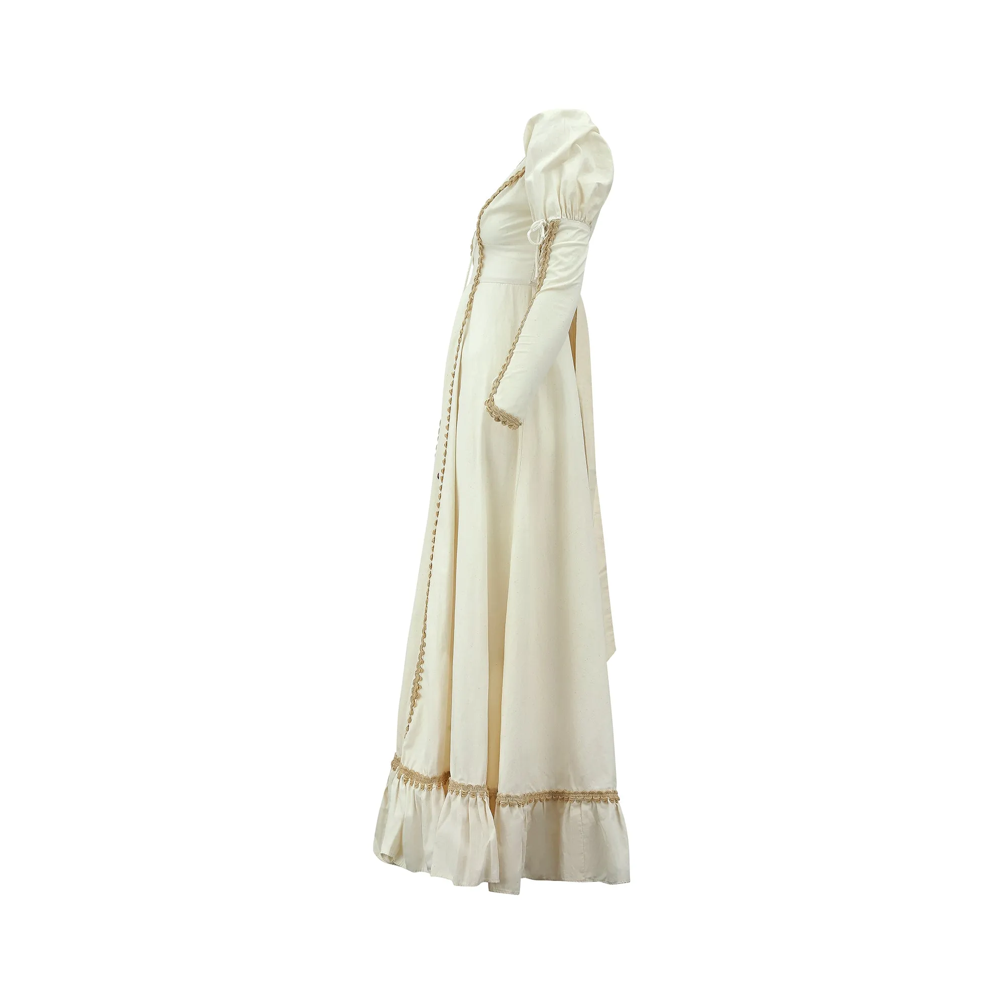 ARCHIVE - 1970s Gunne Sax Medieval Lace-Up Maxi Dress
