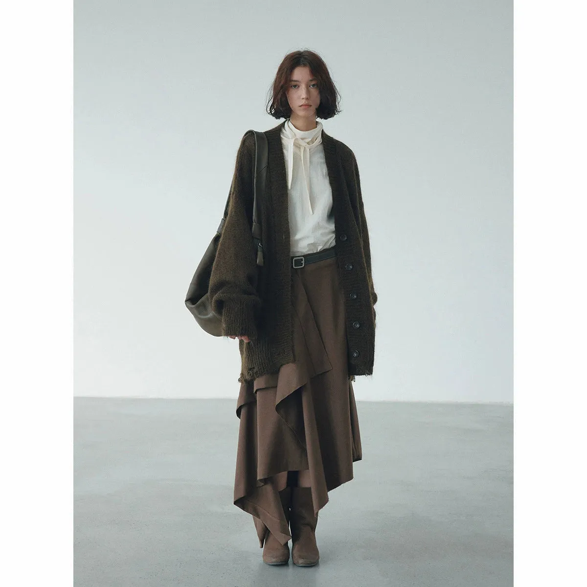 Asymmetric Layered Skirt