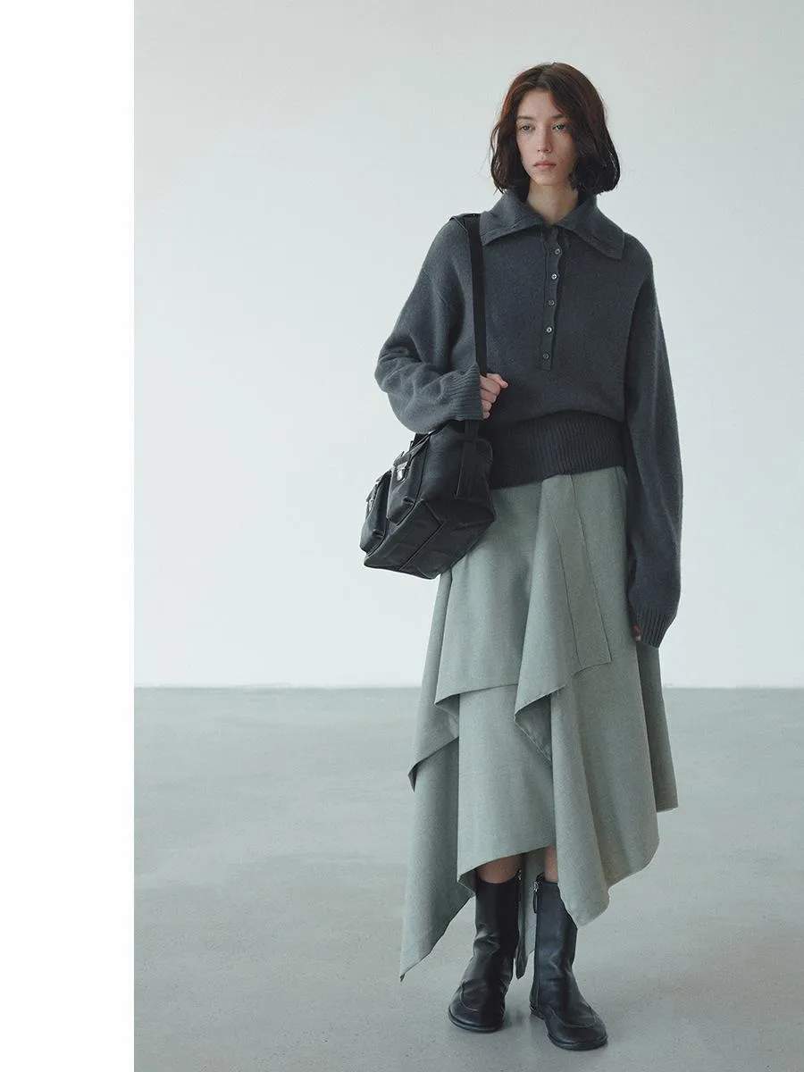 Asymmetric Layered Skirt