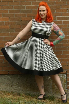 Audrey Dress in Harlequin Print