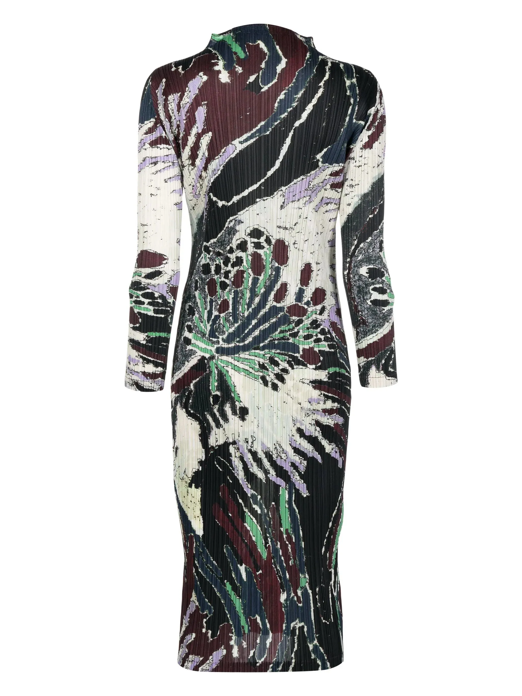 AW23 Mock Neck Dress - Frosty Forest