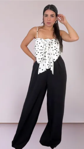 B&W Coquette Jumpsuit