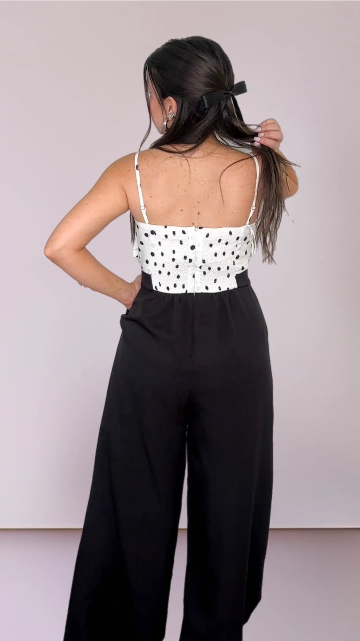 B&W Coquette Jumpsuit