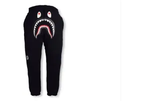 BAPE x OVO Woodland Camo Shark Reversible Sweatpants Black