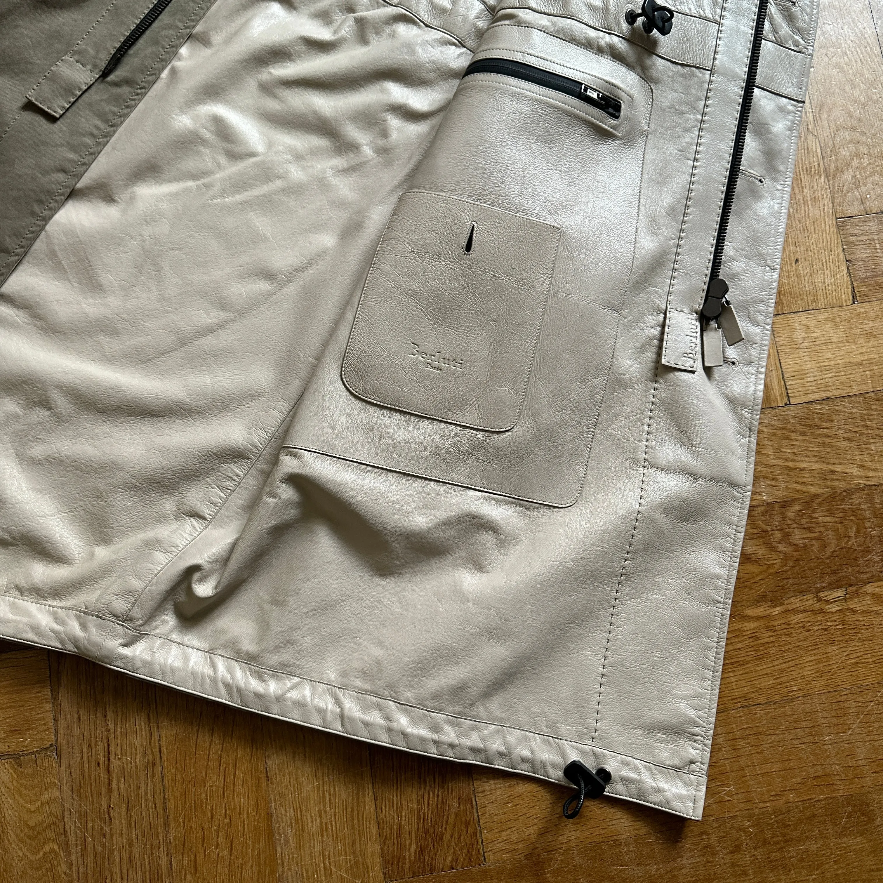 Berluti by Haider Ackermann SS18 Leather Lined Parka Sample