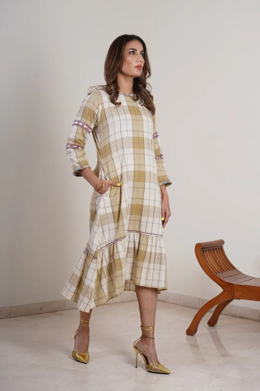 Bias Check Dress