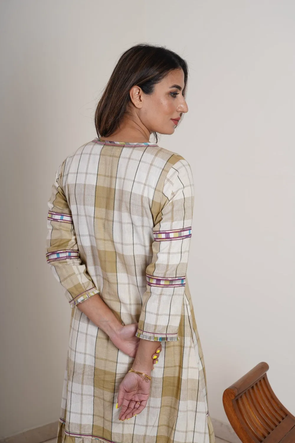 Bias Check Dress
