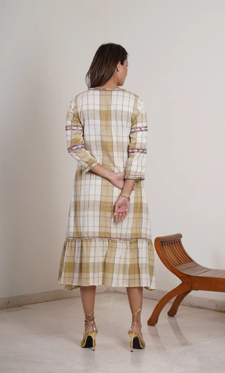Bias Check Dress