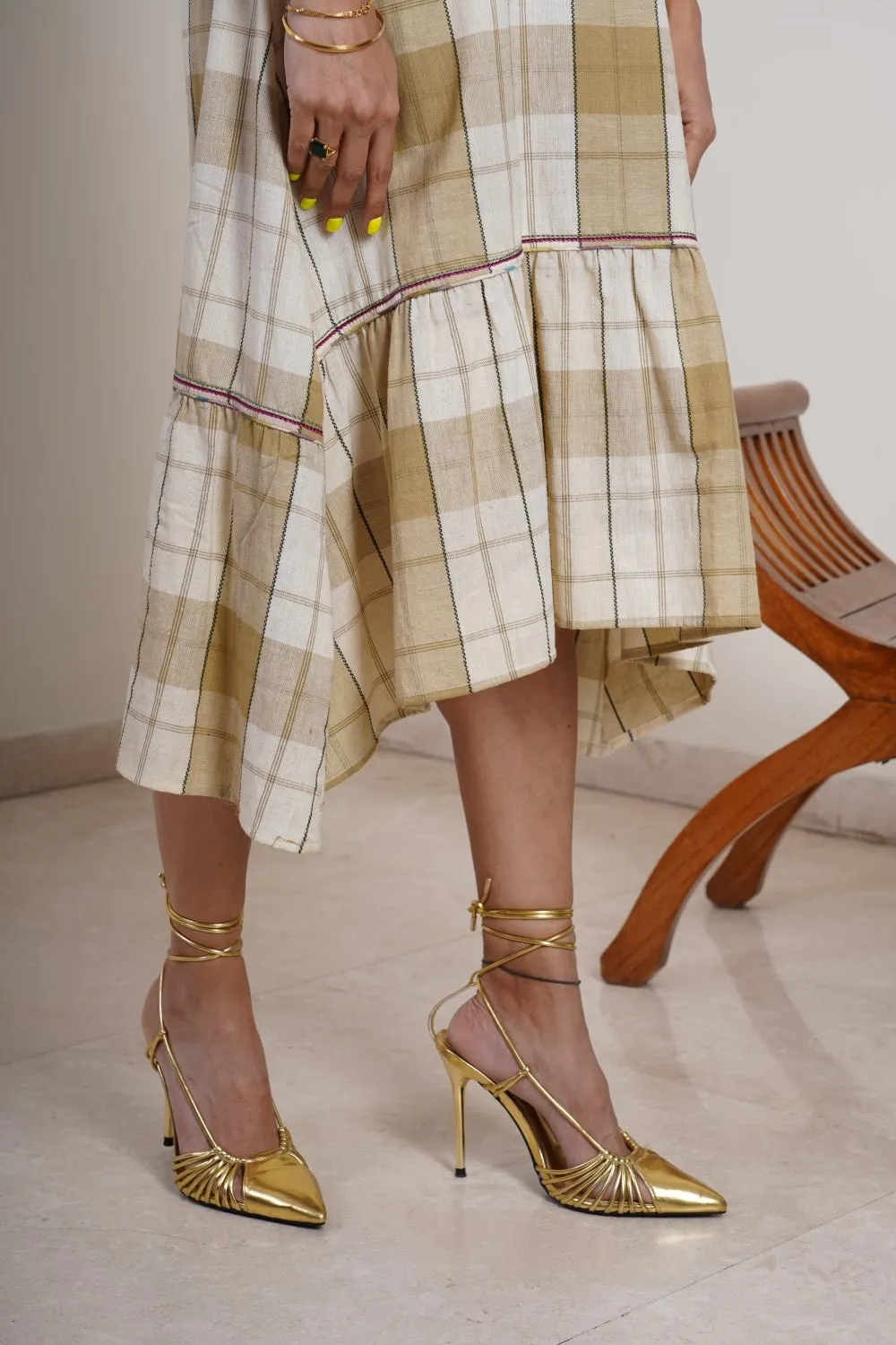 Bias Check Dress