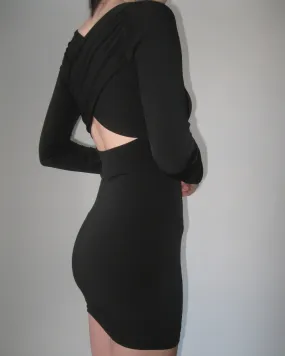 Black Guess Long Sleeve Mini Dress