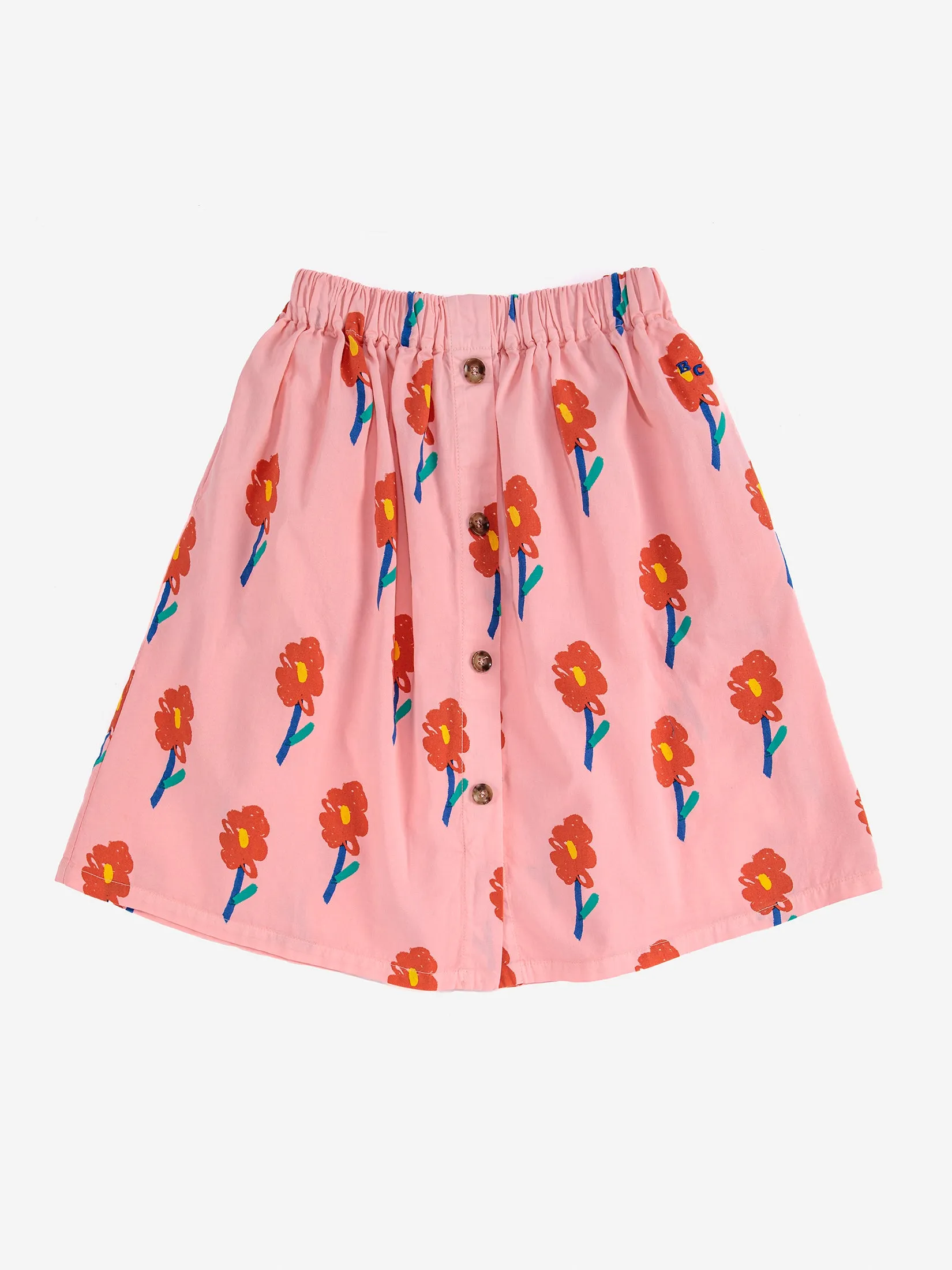 Bobo Choses Flowers AOP Midi Skirt