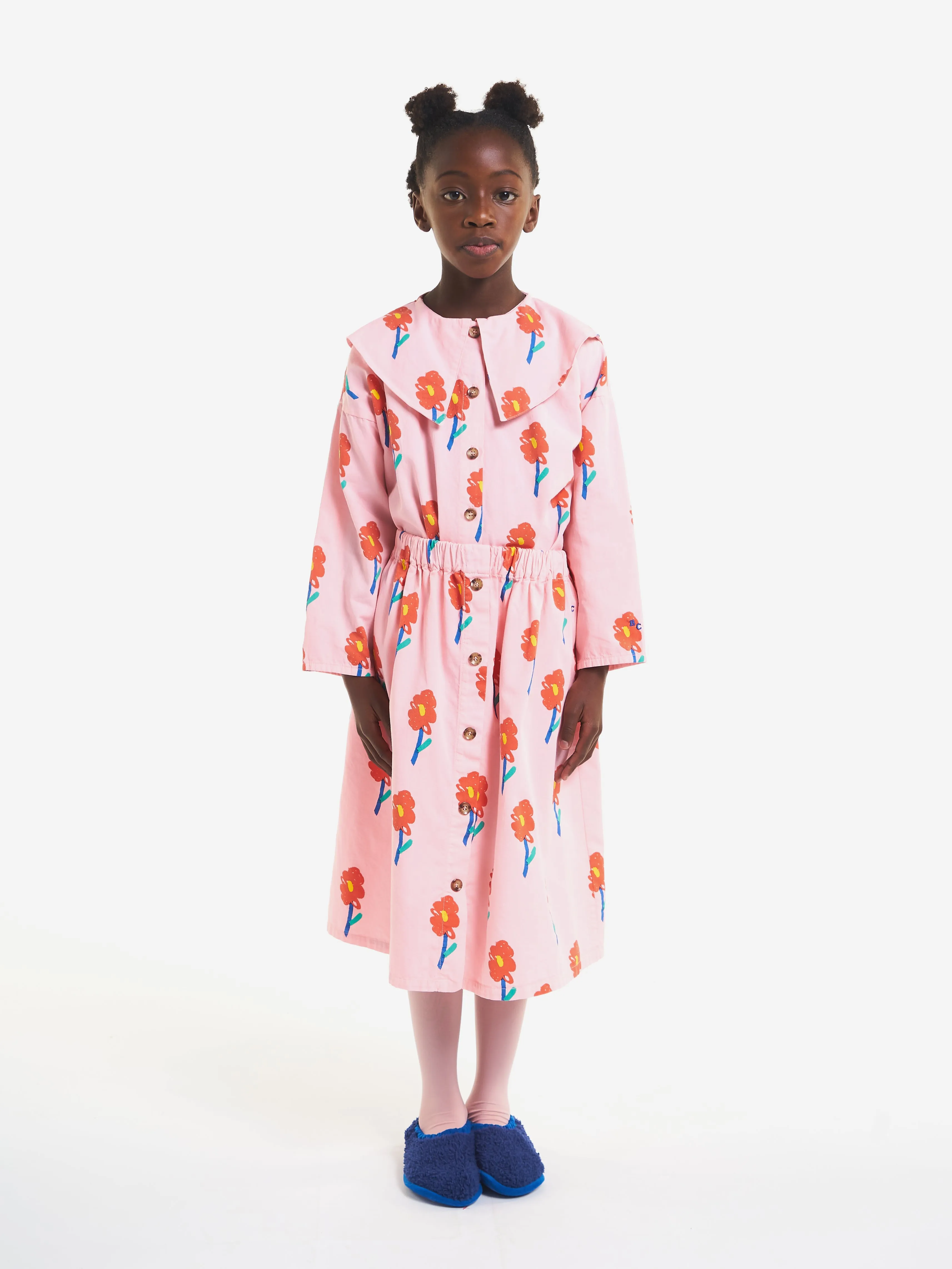 Bobo Choses Flowers AOP Midi Skirt