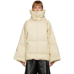 Bottega Veneta Off-White Down Puffer Coat