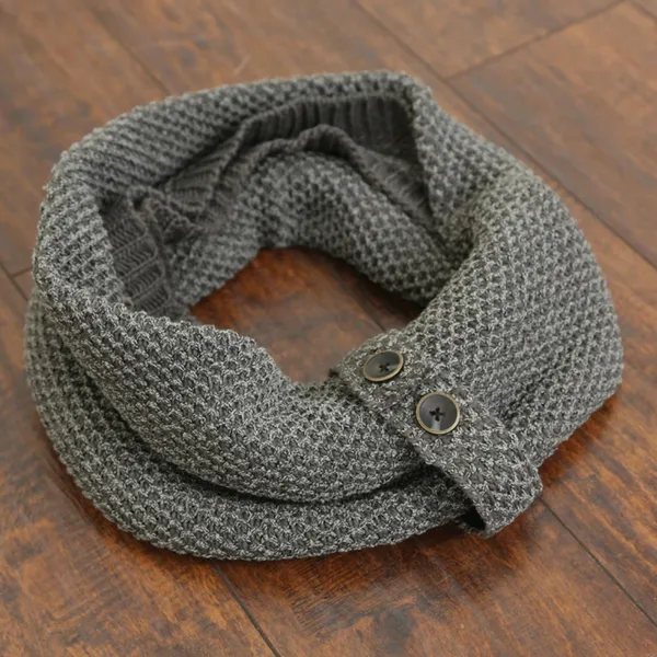 Bumble Infinity Scarf with Buttons by Simply Noelle