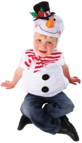 Children's Snowman Costume Festive Winter Outfit