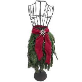 Christmas Dress Form Pine Skirt 20in