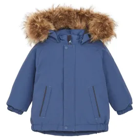 Color Kids Vintage Indigo Parka m. Fake Fur