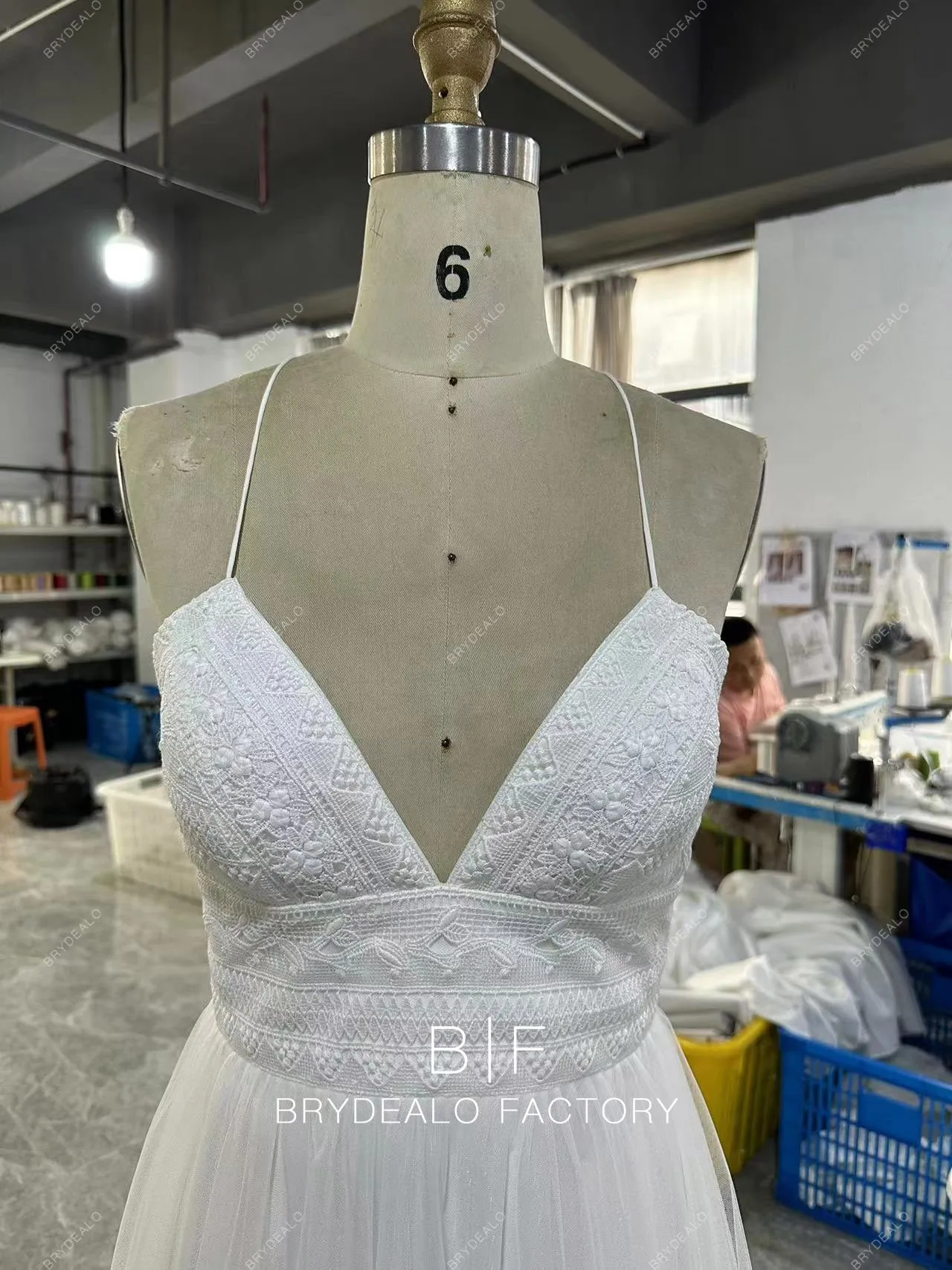 Custom Boho Wedding Dress BR20231916-02