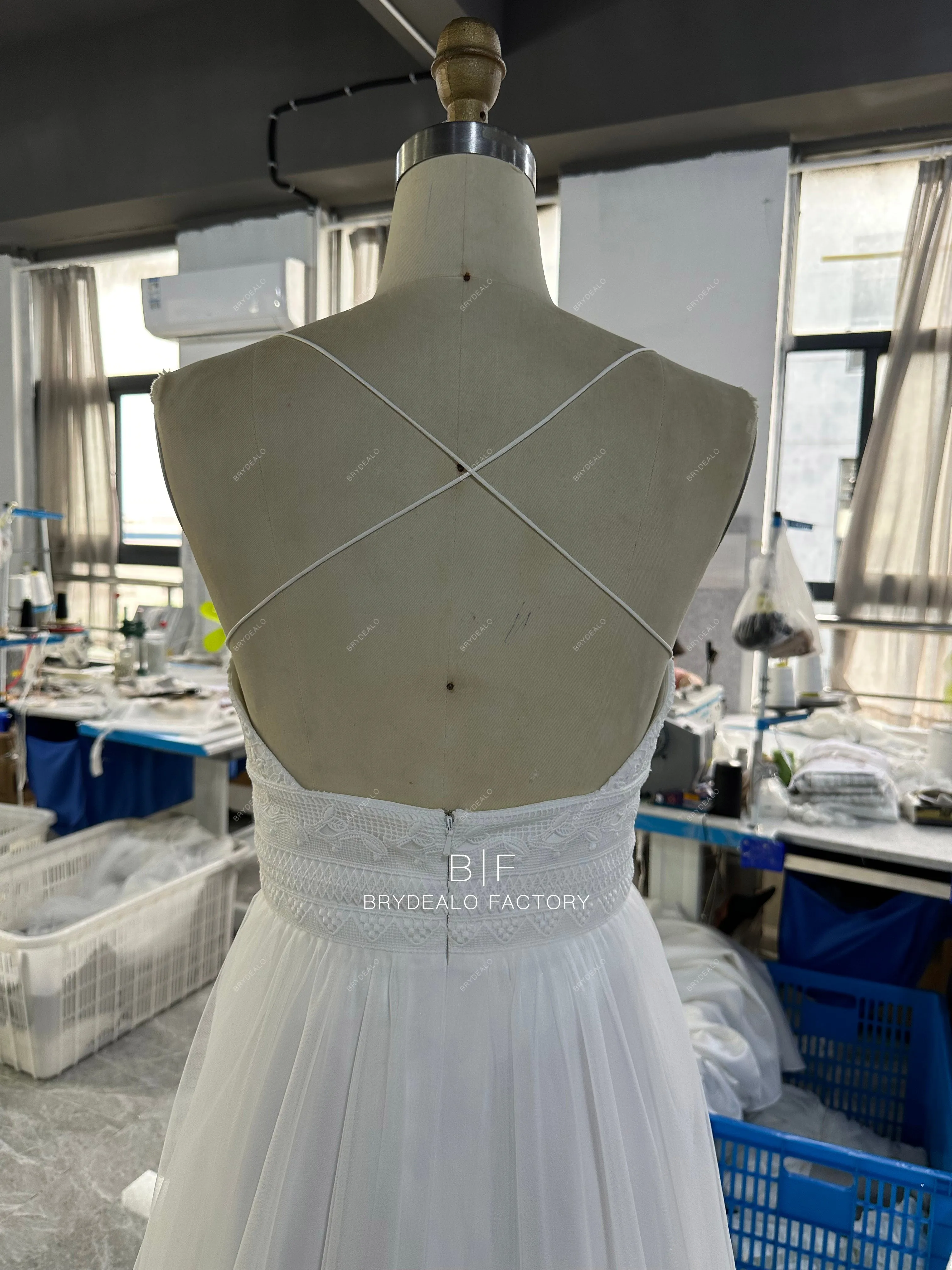 Custom Boho Wedding Dress BR20231916-02
