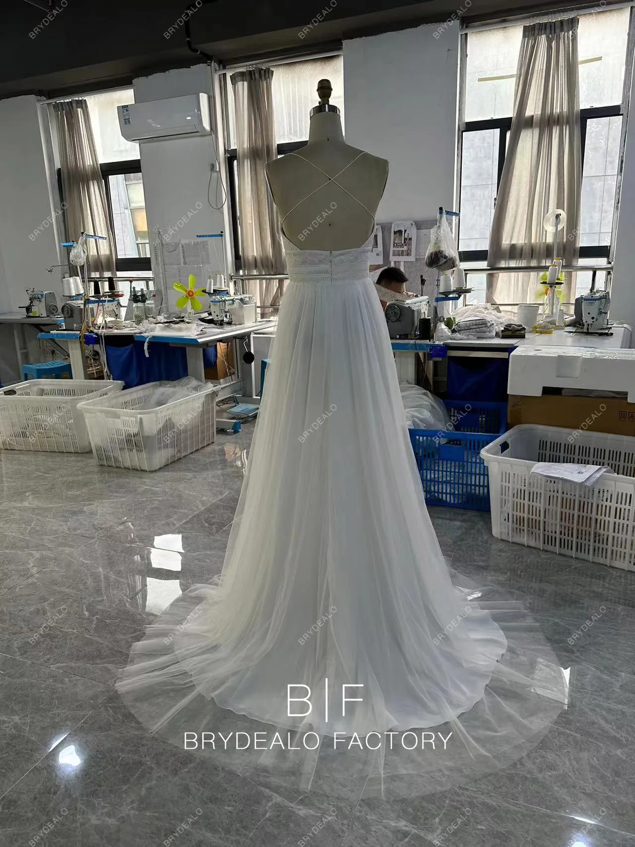 Custom Boho Wedding Dress BR20231916-02