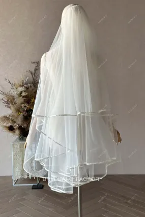 Custom Bridal Veil to Match Wedding Dress Br20231011