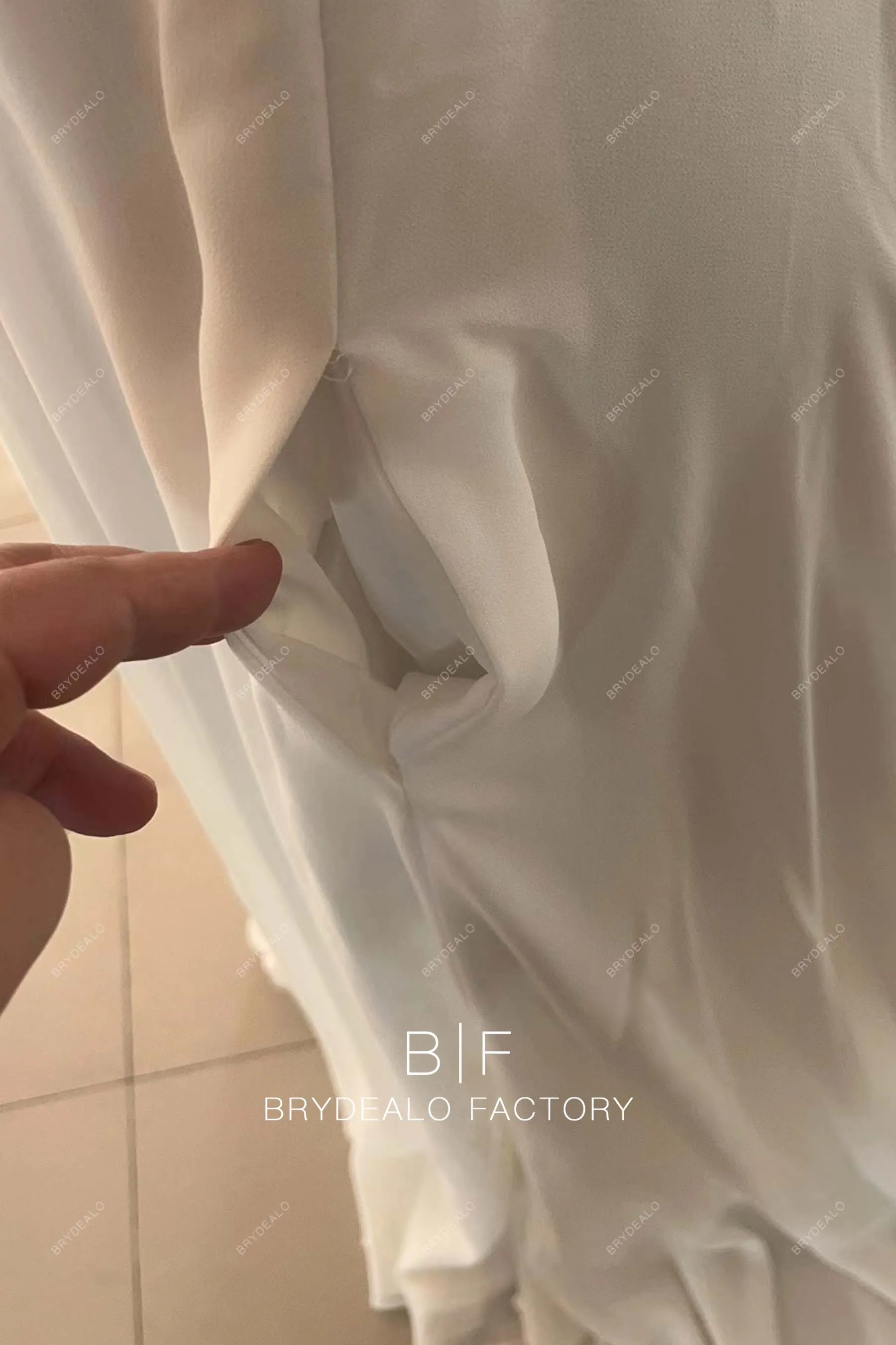 Custom Chiffon A-line Bridal Dress BR20231879-04