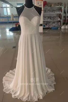 Custom Chiffon A-line Bridal Dress BR20231879-04