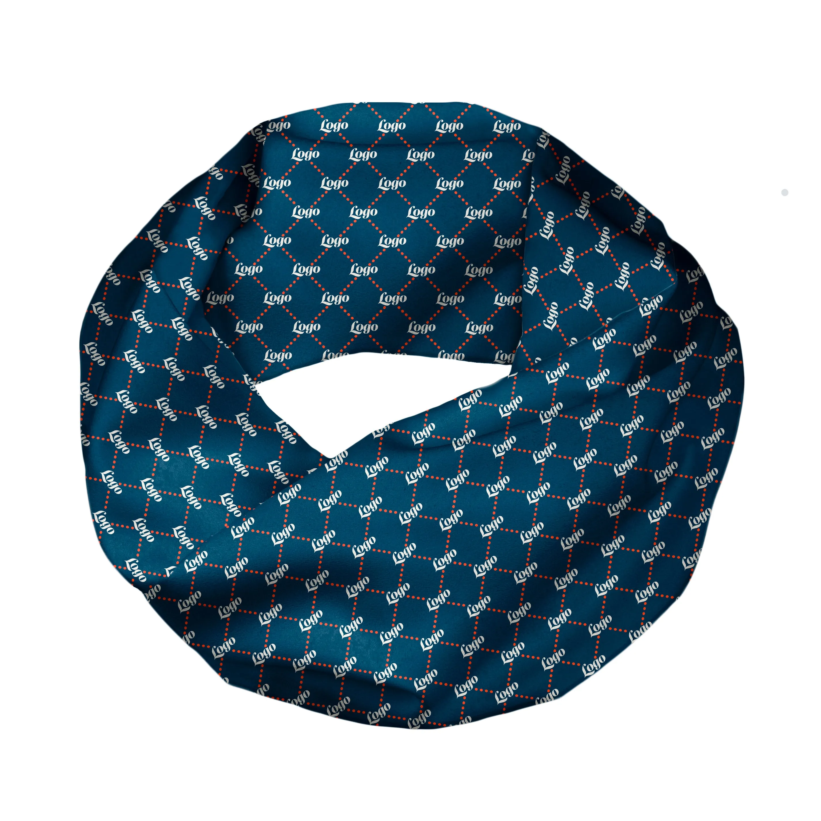Custom Quilted 2 Logo Infinity Scarf