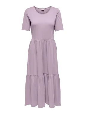 Dalila Frosty Midi Dress - Lavender Frost