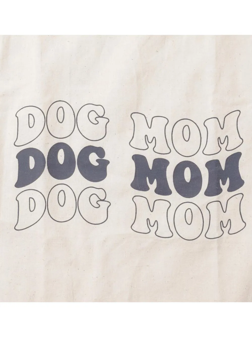 Dog Mom Canvas Tote Bag