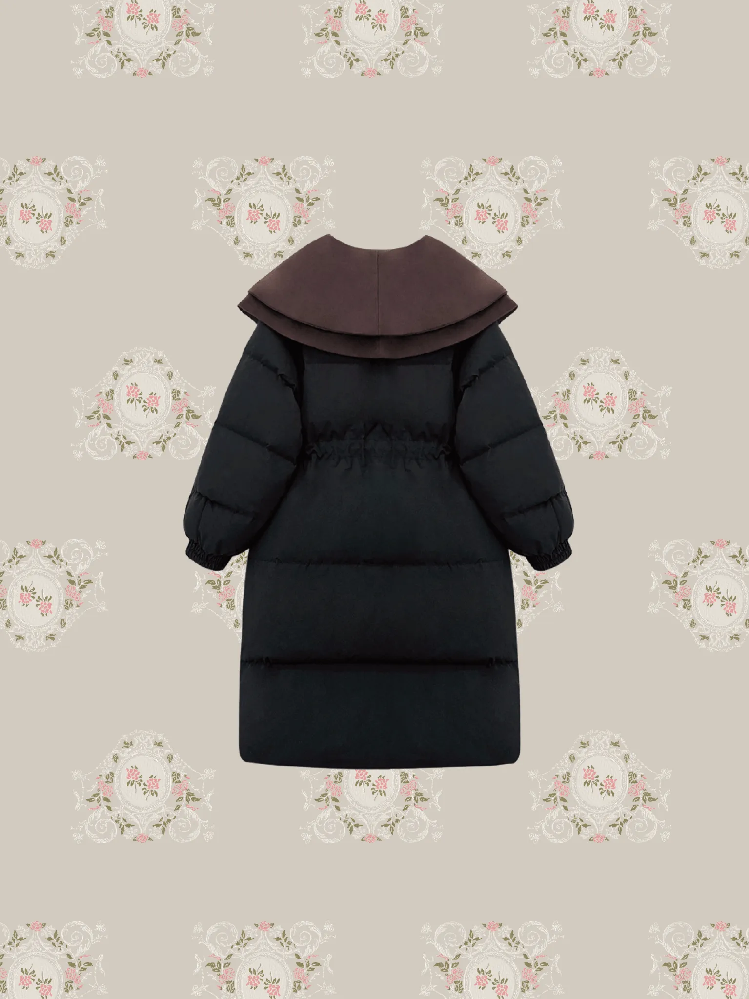 Double Collar Puff Down Coat