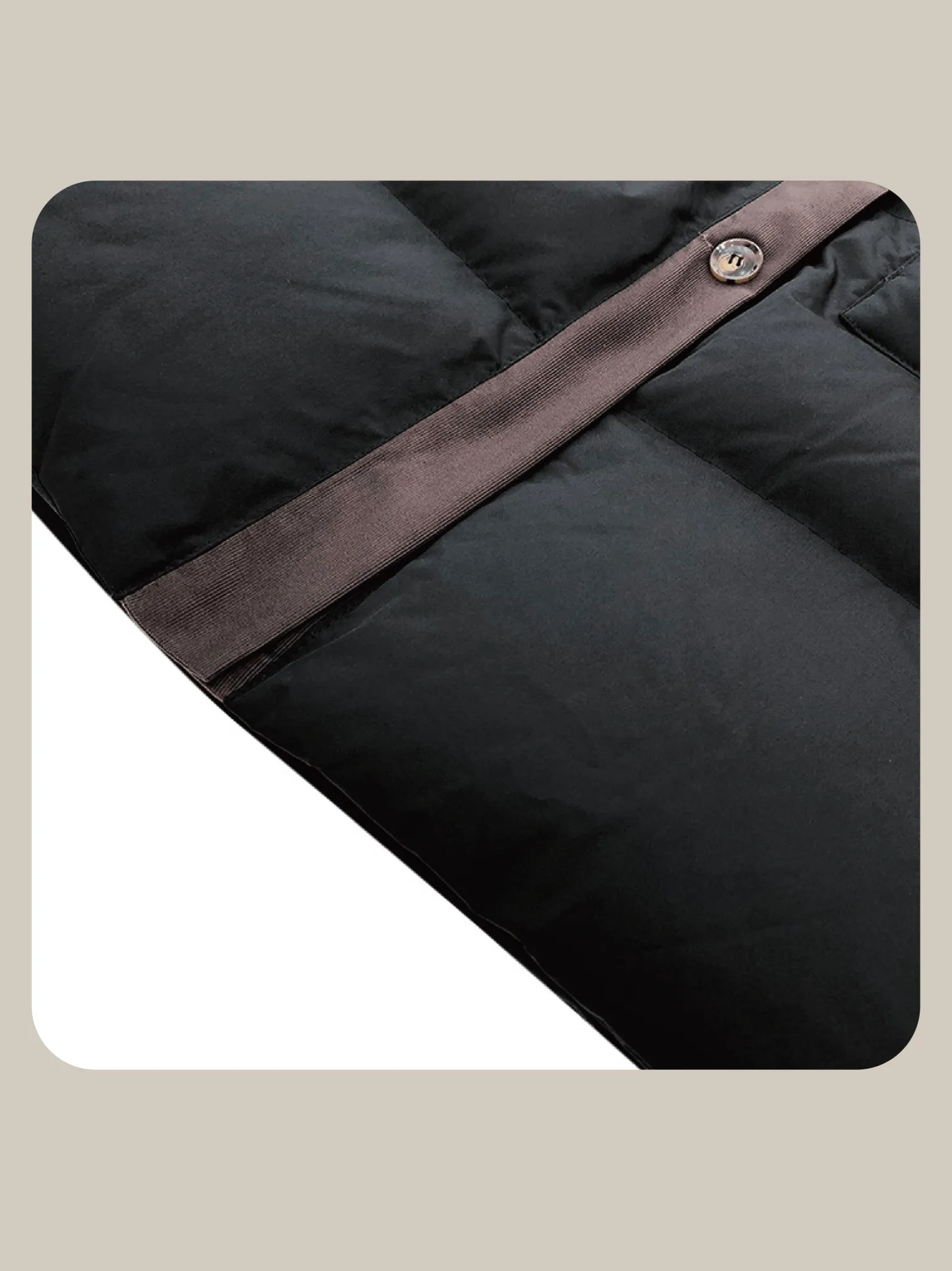 Double Collar Puff Down Coat